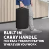 Fellowes Reposapiés bajo el escritorio Breyta Cojín reposapiés, Negro, Poliéster, 45 cm, 30 cm, 450 mm, 300 mm