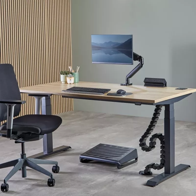 Fellowes 100136871 Organizador de cables para escritorio funda de cables Negro 1 ud.