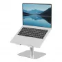 Fellowes Alumia Laptop-Riser – Soporte para portátil de escritorio, tamaño máx. 15 pulgadas, peso máx. 5 kg, Plata
