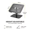 Fellowes Alumia Laptop-Riser – Soporte para portátil de escritorio, tamaño máx. 15 pulgadas, peso máx. 5 kg, Negro