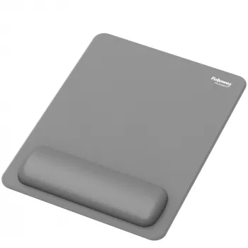 Fellowes Breyta XL Alfombrilla de ratón con reposamuñecas Alfombrilla de ratón XL con reposamuñecas y protección antibacteriana Alfombrilla de ratón ergonómica Gris