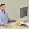Fellowes Reposamuñecas Breyta Palm Rest con protección antibacteriana reposamuñecas ergonómico Gris