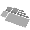 Fellowes Reposamuñecas Breyta Palm Rest con protección antibacteriana reposamuñecas ergonómico Gris