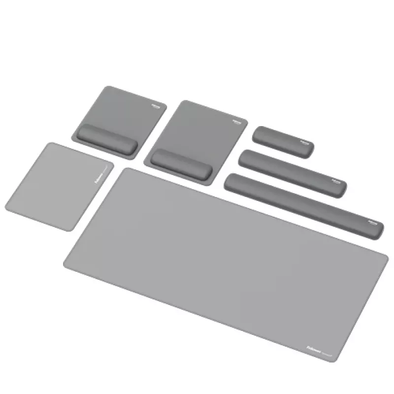 Fellowes Reposamuñecas Breyta Palm Rest con protección antibacteriana reposamuñecas ergonómico Gris
