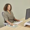 Fellowes Reposamuñecas Breyta Palm Rest con protección antibacteriana Reposamuñecas ergonómico Sage