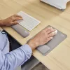 Fellowes Reposamuñecas para teclado Breyta Reposamuñecas compacto para teclado con protección antibacteriana Reposamuñecas ergonómico Gris