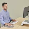 Fellowes Reposamuñecas para teclado Breyta Reposamuñecas para teclado con protección antibacteriana Reposamuñecas ergonómico Gris