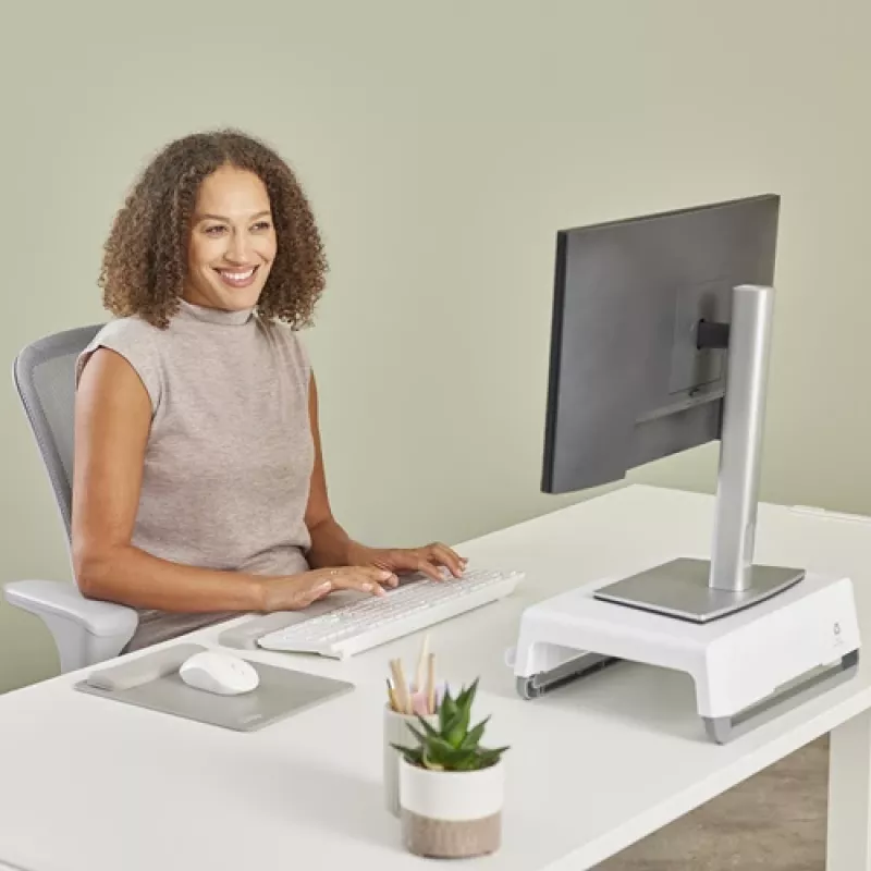 Fellowes Reposamuñecas para teclado Breyta Reposamuñecas para teclado con protección antibacteriana Reposamuñecas ergonómico Sand