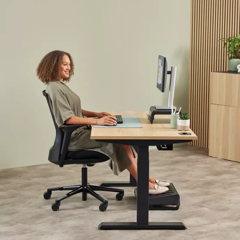 Fellowes Ratón vertical inalámbrico Breyta Plus+ Ratón vertical ergonómico para diestros con protección antibacteriana, grande
