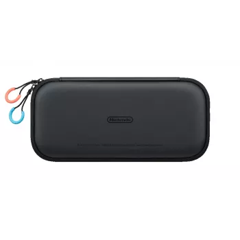 Nintendo Switch 2 funda de transporte y protector de pantalla, funda rígida, Nintendo, negro, Nintendo Switch 2, cremallera, 142 mm