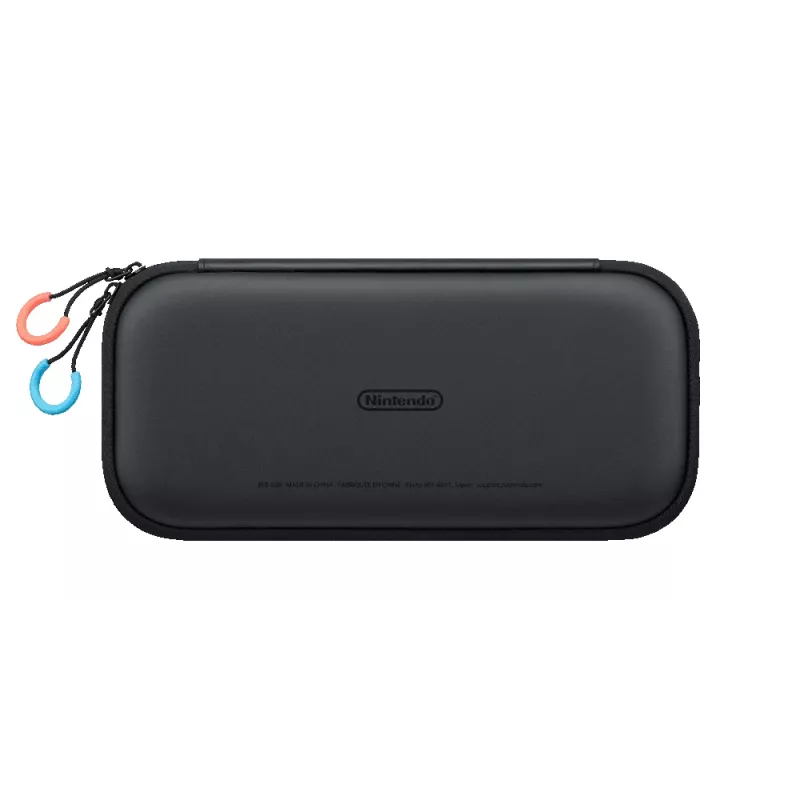Nintendo Switch 2 funda de transporte y protector de pantalla, funda rígida, Nintendo, negro, Nintendo Switch 2, cremallera, 142 mm