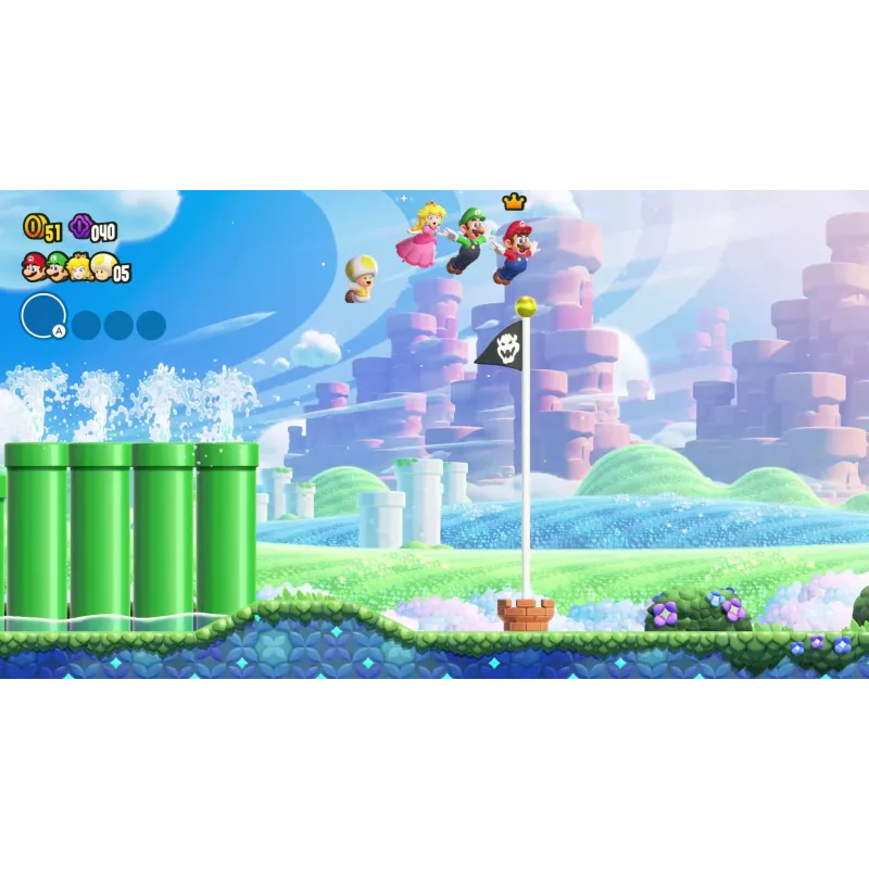 Nintendo Super Mario Bros. Wonder Standard alemán, neerlandés, inglés, español, francés, italiano, japonés, coreano, portugués, ruso Nintendo Switch