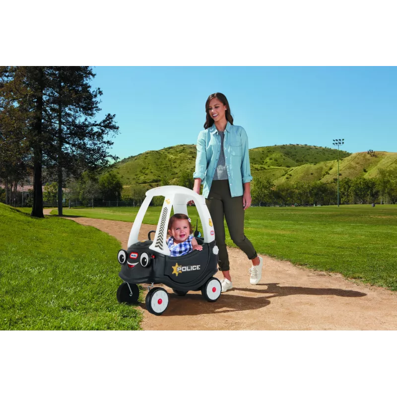 Little Tikes Tikes Patrol coche de policía, 1,5 años, 4 ruedas, plástico, negro, blanco, pilas necesarias
