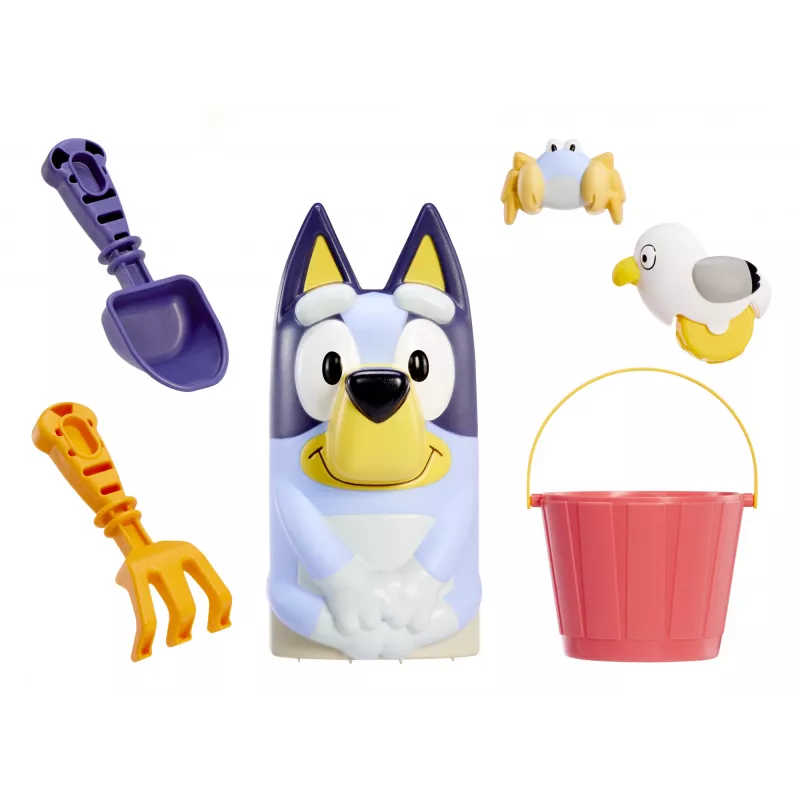 Little Tikes Bluey Beach Day arenero, cuadrado, plástico, azul, arenero