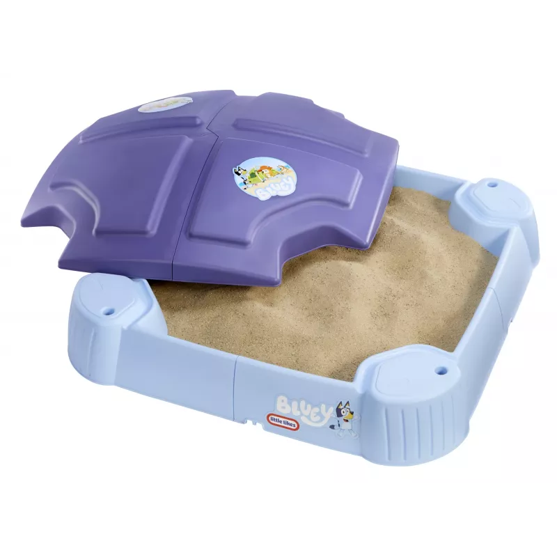Little Tikes Bluey Beach Day arenero, cuadrado, plástico, azul, arenero