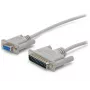 StarTech.com cable módem nulo serie DB9 a DB25 cruzado de 10 ft - H/M