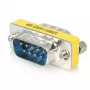 StarTech.com adaptador serie DB9 slimline - M/M, DB-9, DB-9, plateado
