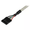 StarTech.com adaptador de placa de ranura USB A hembra de 2 puertos, 2 x IDC, 2 x USB A, 0,286 m, plateado