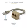 StarTech.com adaptador de cable divisor RJ45 de 2 a 1 - H/M, 10/100Base-T(X), Cat5e, gris, policloruro de vinilo (PVC), 0,33 m, macho/hembra