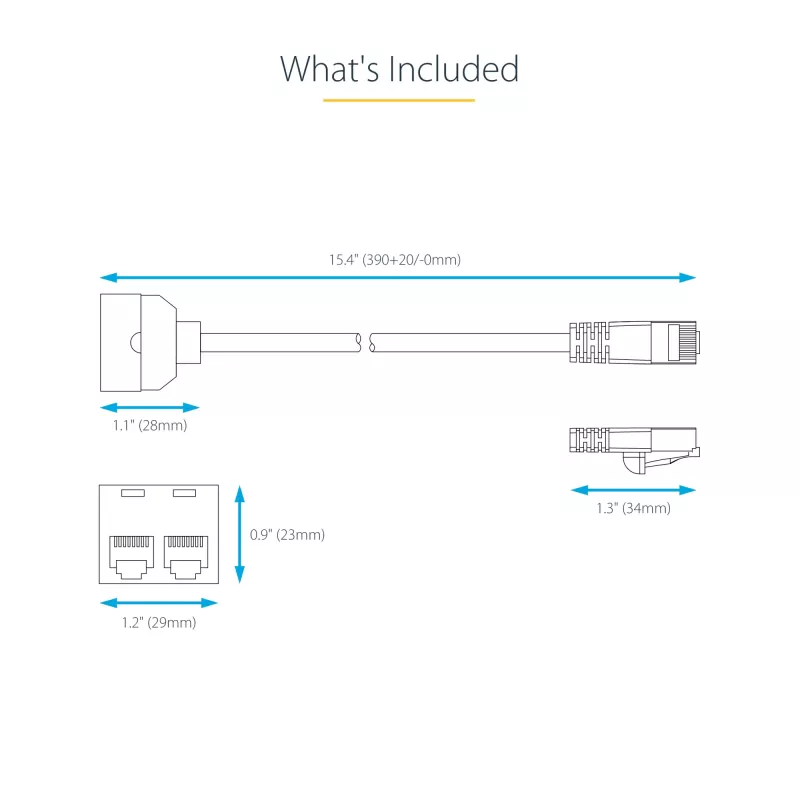 StarTech.com adaptador de cable divisor RJ45 de 2 a 1 - H/M, 10/100Base-T(X), Cat5e, gris, policloruro de vinilo (PVC), 0,33 m, macho/hembra