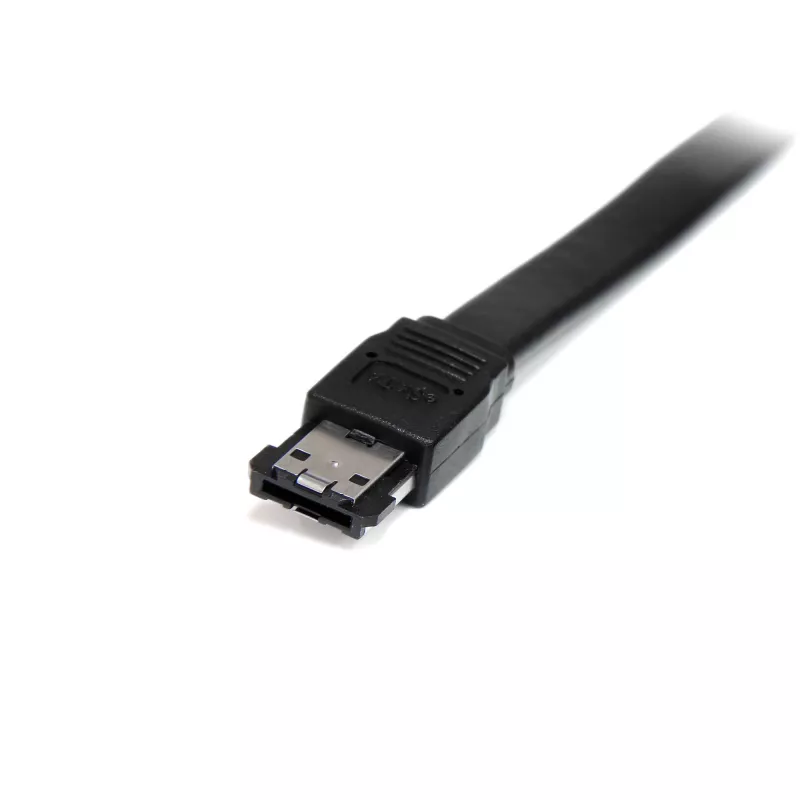 StarTech.com cable eSATA externo blindado de 1,8 m M/M, 1,8 m, eSATA, eSATA, eSATA, macho/macho, negro