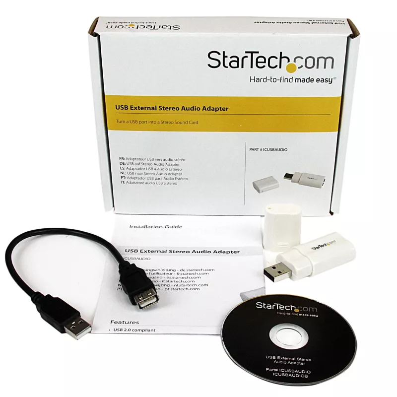 StarTech.com convertidor adaptador USB a audio estéreo