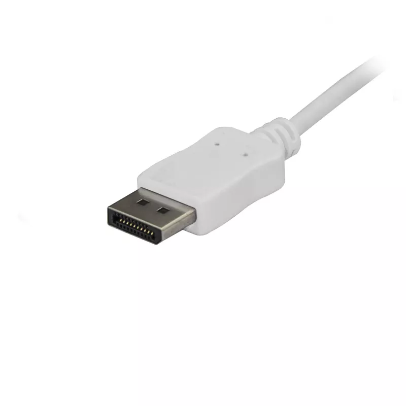 StarTech.com cable USB-C a DisplayPort 1.2 de 1,8 m 4K 60Hz – cable adaptador USB-C a DisplayPort HBR2 – cable de vídeo DP Alt Mode a monitor DP – compatible con Thunderbolt 3 – blanco