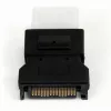 StarTech.com adaptador de cable de alimentación SATA a LP4, SATA (15 pines), LP4 (4 pines), negro