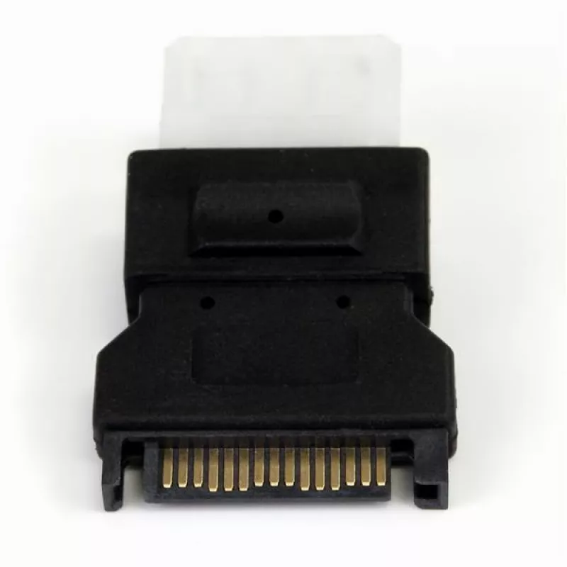 StarTech.com adaptador de cable de alimentación SATA a LP4, SATA (15 pines), LP4 (4 pines), negro