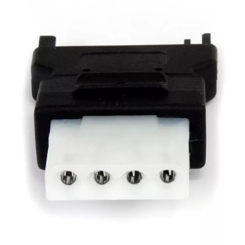 StarTech.com adaptador de cable de alimentación SATA a LP4, SATA (15 pines), LP4 (4 pines), negro