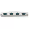 StarTech.com hub adaptador USB a RS232 serie DB9 de 4 puertos, USB, serie, plateado, plástico, CE, FCC, RoHS, 1 W