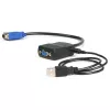 StarTech.com divisor de vídeo VGA de 2 puertos – alimentado por USB, VGA, 2x VGA, 2048 x 1536 píxeles, negro, plástico, 61 m