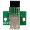 StarTech.com adaptador de cabecera de placa base USB de 2 puertos, IDC, USB 2.0, negro, verde, acero inoxidable, 20 mm, 125 mm, 230 mm