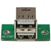StarTech.com adaptador de cabecera de placa base USB de 2 puertos, IDC, USB 2.0, negro, verde, acero inoxidable, 20 mm, 125 mm, 230 mm
