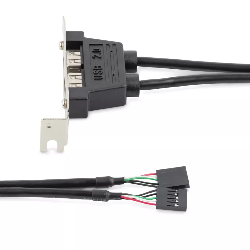 StarTech.com adaptador de placa de ranura de perfil bajo con 2 puertos USB-A hembra