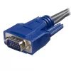 StarTech.com cable KVM 2 en 1 USB VGA ultrafino de 1,8 m, negro, VGA, USB A + VGA, macho/macho, 189 g