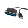 StarTech.com ICUSB128410 cable adaptador de USB a impresora paralelo de 10 ft (3 m), M/M, negro