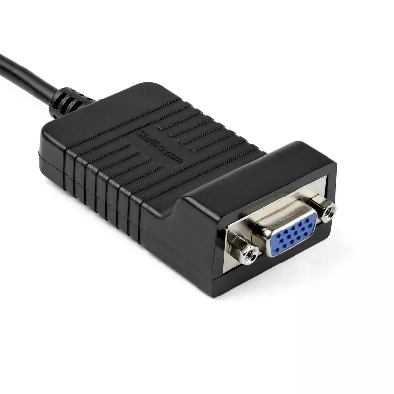 StarTech.com adaptador DisplayPort a VGA – convertidor activo DP a VGA – vídeo 1080p – duradero – adaptador de cable DP/DP++ a monitor VGA – DP 1.2 a VGA – conector DP con enclavamiento