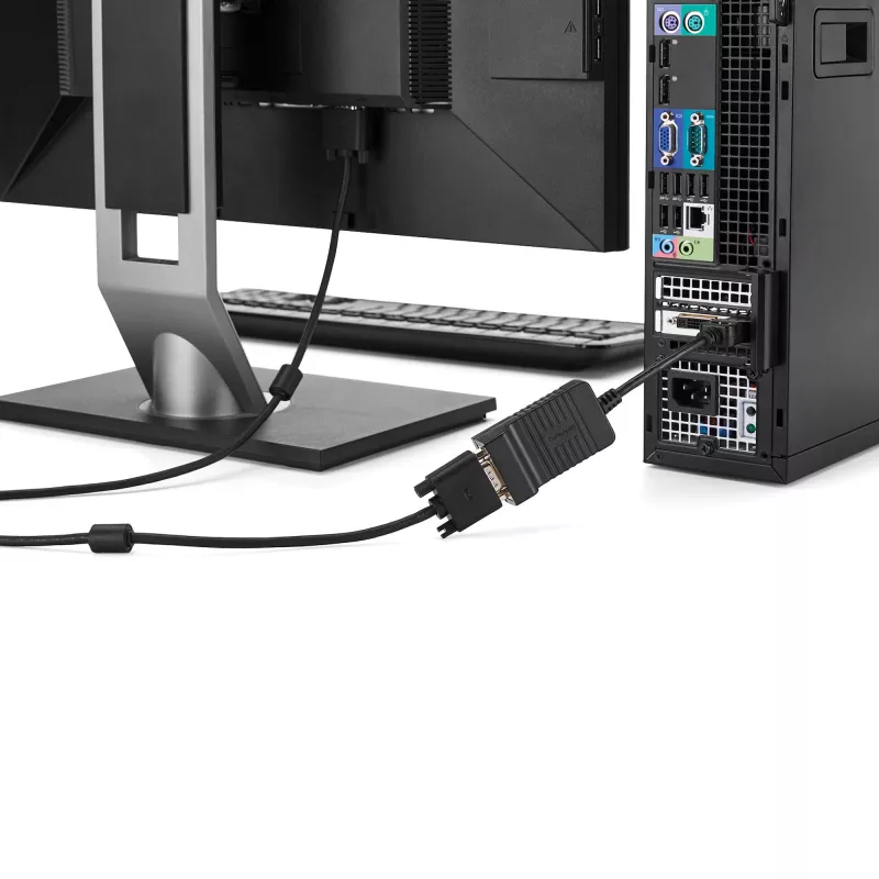 StarTech.com adaptador DisplayPort a VGA – convertidor activo DP a VGA – vídeo 1080p – duradero – adaptador de cable DP/DP++ a monitor VGA – DP 1.2 a VGA – conector DP con enclavamiento