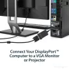 StarTech.com adaptador DisplayPort a VGA – convertidor activo DP a VGA – vídeo 1080p – duradero – adaptador de cable DP/DP++ a monitor VGA – DP 1.2 a VGA – conector DP con enclavamiento