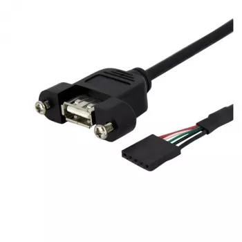 StarTech.com cable USB de montaje en panel de 0,3 m – cable USB-A a cabecera de placa base H/H