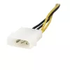 StarTech.com adaptador de alimentación EPS de 4 pines a 8 pines de 15,2 cm con LP4 - macho/hembra