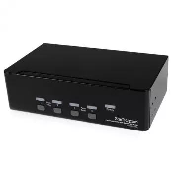 StarTech.com switch KVM USB Dual-DVI de 4 puertos con audio y hub USB 2.0