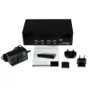 StarTech.com switch KVM USB Dual-DVI de 4 puertos con audio y hub USB 2.0