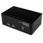 StarTech.com switch KVM USB DVI VGA de doble monitor de 2 puertos con audio y hub USB 2.0