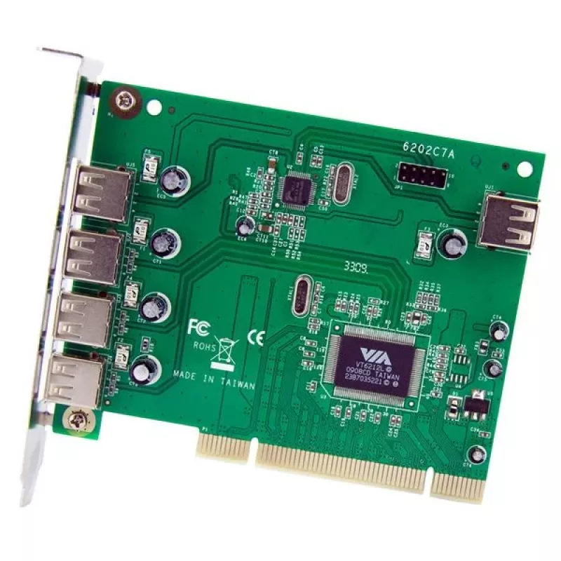StarTech.com tarjeta adaptadora PCI USB PCIUSB7 de 7 puertos
