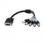 StarTech.com cable de monitor Coax HD15 VGA a 5 BNC RGBHV de 1 ft - M/H