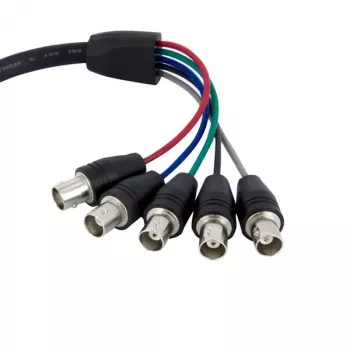 StarTech.com cable de monitor Coax HD15 VGA a 5 BNC RGBHV de 1 ft - M/H