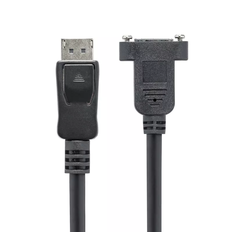 StarTech.com cable DisplayPort de montaje en panel de 1m - 4K x 2K - cable de extensión DisplayPort 1.2 macho a hembra - cable de extensión de vídeo DP con conector DP de montaje en panel - cable de monitor DP