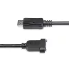 StarTech.com cable DisplayPort de montaje en panel de 1m - 4K x 2K - cable de extensión DisplayPort 1.2 macho a hembra - cable de extensión de vídeo DP con conector DP de montaje en panel - cable de monitor DP